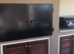 Side by Side Braai doors in Mild Steel