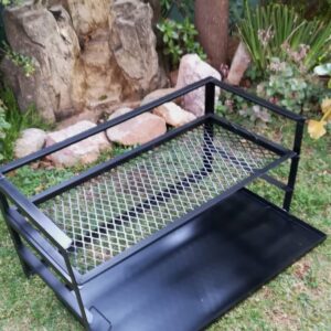 2200546 Mild Steel three level Built in Braai